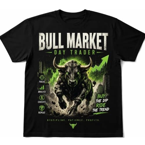 Premium Bull Market Day Trader Graphic T-Shirt
