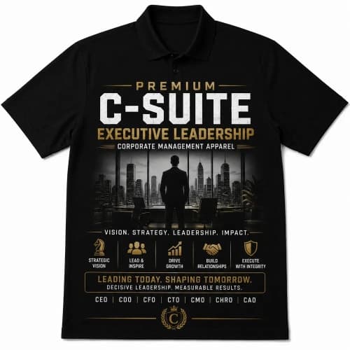 Premium C-Suite Executive Leadership Polo T-Shirt