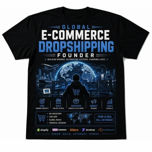 Global E-Commerce Dropshipping Founder Oversized T-Shirt