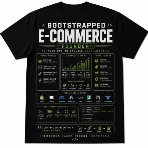 Bootstrapped E-Commerce Founder Oversized T-Shirt