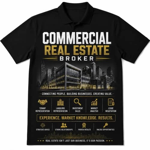 Commercial Real Estate Broker Polo T-Shirt