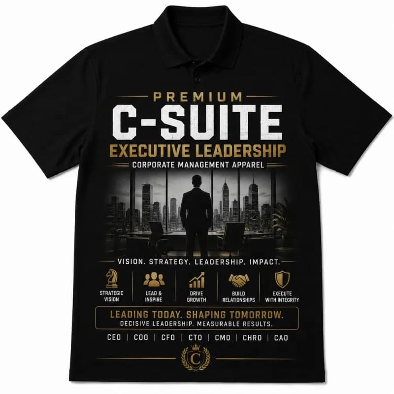 Premium C-Suite Executive Leadership Polo T-Shirt