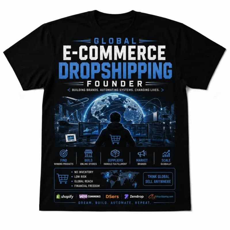 Global E-Commerce Dropshipping Founder Oversized T-Shirt