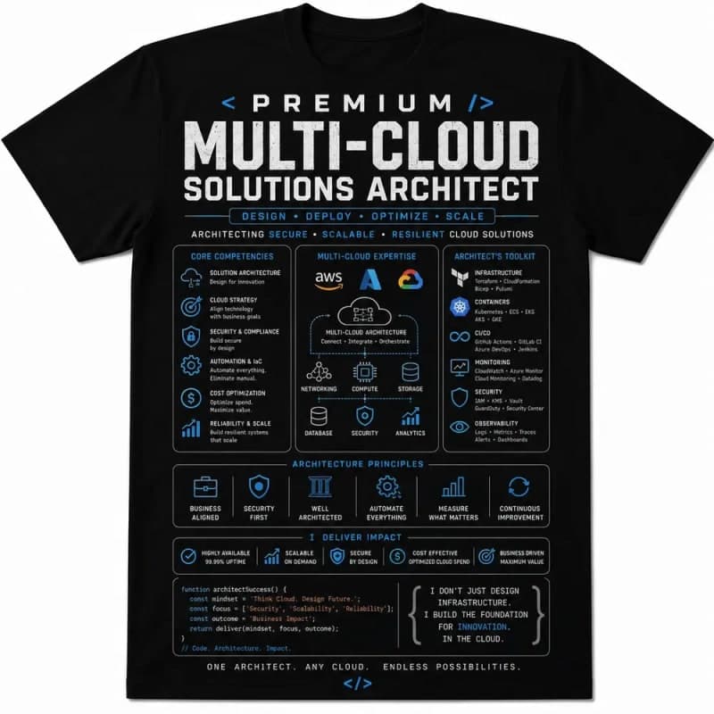 Premium Multi-Cloud Solutions Architect Polo Shirt